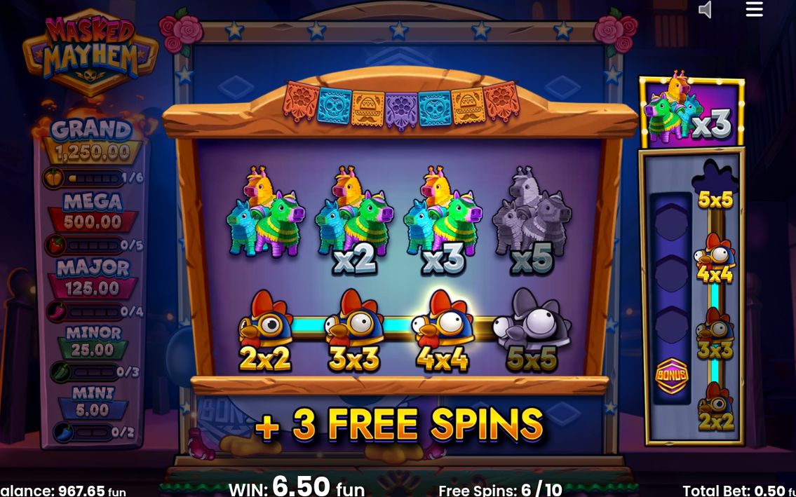 Win Zone flyttar mot bonussymboler och prissymboler