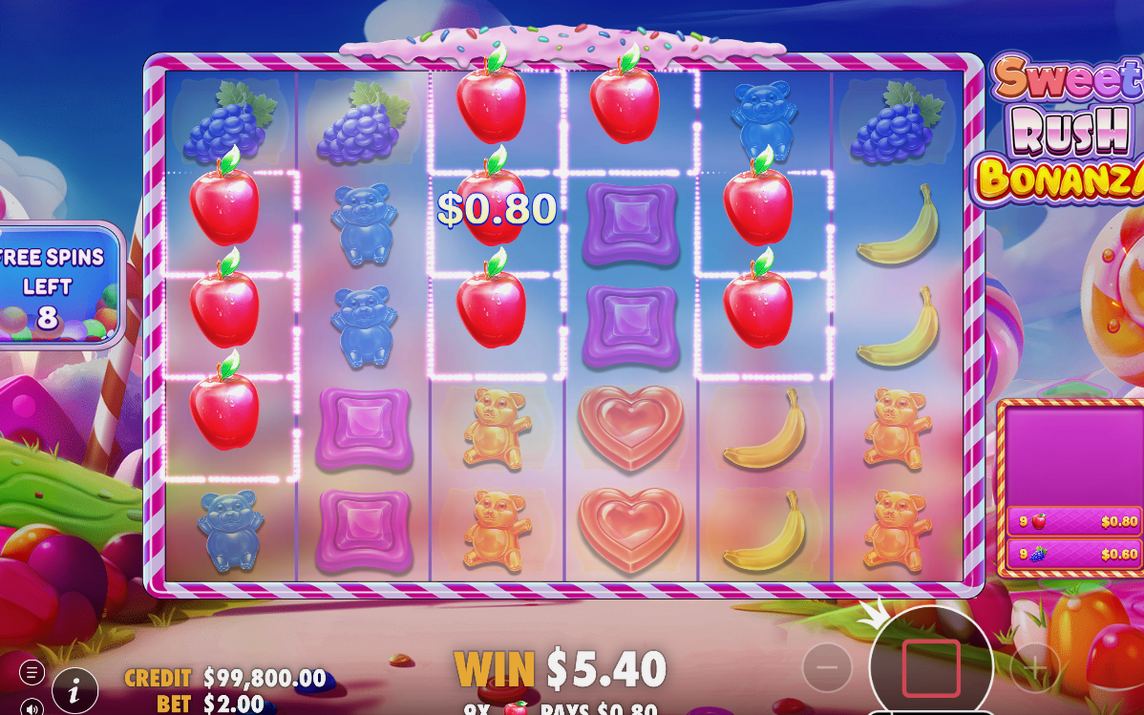 Free Spins-läget i ett senare skede av rundan